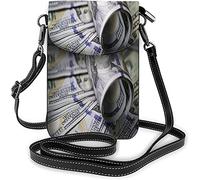 IUBBKI Floral petit téléphone portable sac à main aquarelle Roses Bouquet croissance plante sac à bandoulière pour femmes portefeuille sacs à main et sacs à main foncé