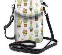 IUBBKI Floral petit téléphone portable sac à main aquarelle Roses Bouquet croissance plante sac à bandoulière pour femmes portefeuille sacs à main et sacs à main foncé