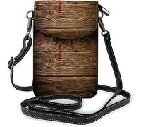 IUBBKI Floral petit téléphone portable sac à main aquarelle Roses Bouquet croissance plante sac à bandoulière pour femmes portefeuille sacs à main et sacs à main foncé