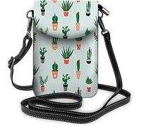 IUBBKI Floral petit téléphone portable sac à main aquarelle Roses Bouquet croissance plante sac à bandoulière pour femmes portefeuille sacs à main et sacs à main foncé