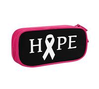 IUBBKI Hope Lung Cancer Pencil Bag Grande capacité Double Couche Office School Portable Pencil Case