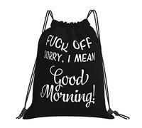 IUBBKI I Don't Mean To Be Rude But Shut Up AndOff Sacs à cordon Sac à dos portable unisexe, pour les voyages sportifs à l'école