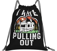 IUBBKI I Hate PullingFunny Camper RV Camping Remorque Cadeaux Noir Sac À Dos Décontracté Sport Gym Sackpack pour Femmes Hommes Filles Garçons