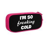 IUBBKI I'm So Freaking Cold Pencil Bag Grande capacité Double Couche Office School Portable Pencil Case