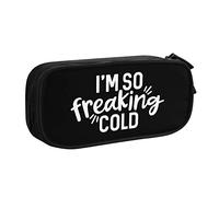 IUBBKI I'm So Freaking Cold Trousse Grande Capacité Double Couche Bureau École Portable Trousse
