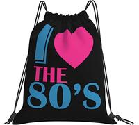 IUBBKI J'aime les cadeaux des années 80 sacs noirs petit sac étanche pour les collèges de stade Sport événement travail Concert accessoires