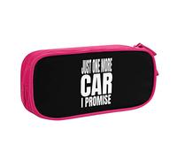 IUBBKI Just One More Car I Promise Pencil Bag Grande capacité Double Couche Office School Portable Pencil Case