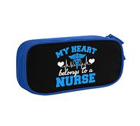 IUBBKI My Heart Belongs to APPencil Bag Grande capacité Double Couche Office School Portable Pencil Case
