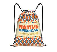 IUBBKI Native American Heritage Mois Sac à dos à cordon étanche Sac de plage Sac de sport Petit sac à dos de voyage Sac à dos de sport pour femmes hommes