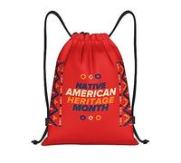 IUBBKI Native American Heritage Mois Sac à dos à cordon étanche Sac de plage Sac de sport Petit sac à dos de voyage Sac à dos de sport pour femmes hommes