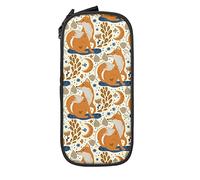 IUBBKI Nordic Fox Porte-Crayon Grande capacité Pochette à Crayons Durable Sac de Stylo de Rangement avec Pochette à Fermeture éclair boîte étui Stationnaire