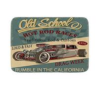 IUBBKI Paillasson décoratif lavable en machine, Tapis Sols Rectangulaire pour bureau, automobile, vintage, tapis de bienvenue pour cuisine, terrasse, jardin, 40 x 60 cm