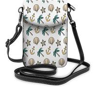 IUBBKI Petit sac à main en cuir Pu pour téléphone portable Big White Dark Head Ferocity Tiger Open Mouth Sacs à bandoulière Portefeuille de voyage