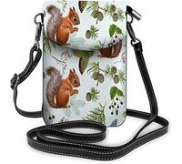 IUBBKI Petit sac à main en cuir Pu pour téléphone portable Big White Dark Head Ferocity Tiger Open Mouth Sacs à bandoulière Portefeuille de voyage