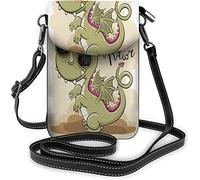 IUBBKI Petit sac à main en cuir Pu pour téléphone portable Big White Dark Head Ferocity Tiger Open Mouth Sacs à bandoulière Portefeuille de voyage