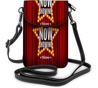 IUBBKI Petit sac à main pour téléphone portable en marbre de glace Taches d'aigue-marine Taches d'encre à l'alcool dessinées à la gouache Gouttes bordeaux et roses Sac à bandoulière