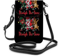 IUBBKI Petit sac à main pour téléphone portable en marbre de glace Taches d'aigue-marine Taches d'encre à l'alcool dessinées à la gouache Gouttes bordeaux et roses Sac à bandoulière