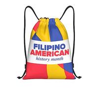 IUBBKI Philippin américain mois du patrimoine sac à dos à cordon étanche sac de plage sac de sport petit sac à dos de voyage sac à dos de sport pour femmes hommes