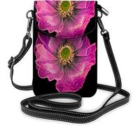 IUBBKI Pu cuir petit téléphone portable sac à main rétro fleur tatouage éléphant dessin animé feuille tatouage sacs à bandoulière portefeuille de voyage