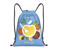 IUBBKI Rosh Hashanah Sac à dos à cordon étanche Sac de plage Sac de sport Petit sac à dos de voyage Sac à dos de sport pour femmes hommes
