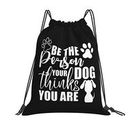 IUBBKI Soyez la personne que votre chien pense que vous êtes un sac à dos portable unisexe, pour les voyages sportifs à l'école