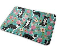 IUBBKI Tapis de salle de bain en flanelle à mémoire de forme Motif chien 40 x 60 cm