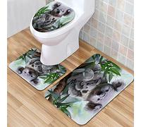 IUBBKI Tapis de salle de bain, tapis de salle de bain antidérapant, dessin Koala Her Baby peinture aquarelle ours faune Austr, tapis de bain absorbant, tapis de bain antidérapant tapis de toilette