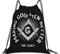 IUBBKI The Midnight Freemasons - Making Good Men Better Gifts Black Bags String Backpack Cinch Sack Bags Gym Sport for Men Women Kids Girls