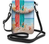 IUBBKI Tournesol petit téléphone portable sac à main Floral Blossom Bouquet sac à bandoulière pour femmes portefeuille sacs à main et sacs à main rouge