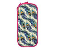IUBBKI Trousse à Crayons Stylo Sac Plume de Paon Grande capacité Sac à Crayons Stylo Organisateur Pochette à Crayons collège école pour garçons Filles