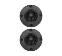 iubfegt 2 PièCes Tweeter 1.5 Pouces 6Ohm 30W DôMe Film de Soie Tweeter HiFi Haut-Parleur Aigu Haut-Parleur Audio avec Dissipateur Thermique