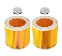 iubfegt Filtre à Cartouche 2 PièCes pour Karcher Aspirateur WD3 Premium WD2 WD3 WD1 MV3 MV2 WD 3 P Kit D'Extension Contre Les PoussièRes Fines