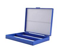 iubfegt Hepzest(R) Bleu royal Plastique Rectangle 100 Microslide Diapositive Microscope Boite