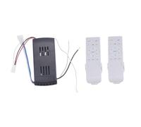 iubfegt Kit Télécommande Universelle pour Ventilateur de Plafond 50 W,6 Vitesses, Fonction de Synchronisation, Télécommande de Remplacement pour Ventilateurs de Plafond et Éclairages CC A