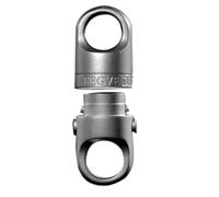 iubfegt Porte-Clés de Voiture Magnétique en Alliage de Titane avec Ventouse pour Homme, Rotation à 360 °, Libération Rapide, Boucle à Pousser et à Tirer