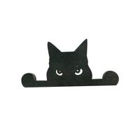 iubfegt Wood Yard Art Decor Jardin Chat Statue, Chat Statue Décoration Extérieur Jardin Ornements Silhouette Décor Chat Cadeaux Style 2