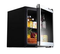 IUBGFTO Bar à Glace pour Boissons, Petit réfrigérateur Domestique de Bureau, Petite Armoire à vin réfrigérée avec Porte en Verre, Cave à vin indépendante de 42 L