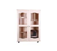IUBGFTO Maison pour Animaux domestiques, Cage pour Chat, Villa, Maison, Villa, Salle d'accouchement, Cadre d'escalade, Jouet pour Chat, Maison, litière pour Chat, Villa (Couleur Unique 5)