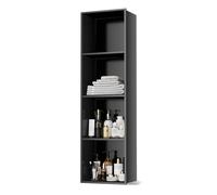IUBGFTO Niche de Douche en Acier Inoxydable Mat, Niche Murale encastrée, Pas Besoin de carrelage, étagère de Rangement de Douche, Niche de Salle de Bain (Noir 11 x 4,9 x 47,2 Pouces)