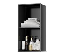 IUBGFTO Niche de Douche en Acier Inoxydable Mat, Niche Murale encastrée, Pas Besoin de carrelage, étagère de Rangement de Douche, Niche de Salle de Bain (Noir 11 x 4,9 x 27,5 Pouces)