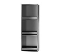 IUBGFTO Niche de Douche, Rangement encastré en Acier Inoxydable, Pas Besoin de carrelage, Niche Murale pour Toilettes, Cuisine, Chambre à Coucher, étagère de Salle de Bain (Gris 320 x 920 x 125 mm)