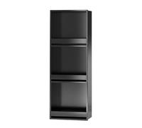 IUBGFTO Niche de Douche, Rangement encastré en Acier Inoxydable, Pas Besoin de carrelage, Niche Murale pour Toilettes, Cuisine, Chambre à Coucher, étagère de Salle de Bain (Noir 320 x 920 x 125 mm)