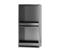 IUBGFTO Niche de Douche, Rangement encastré en Acier Inoxydable, Pas Besoin de carrelage, Niche Murale pour Toilettes, Cuisine, Chambre à Coucher, étagère de Salle de Bain (Gris 320 x 620 x 125 mm)