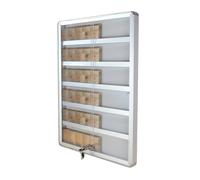 IUBGFTO Présentoir à Cigarettes, Porte coulissante Transparente, séparateur de Porte-Cigarettes, Support d'affichage Mural pour comptoir de Magasin (Transparent 60 x 80 x 6,7 cm)