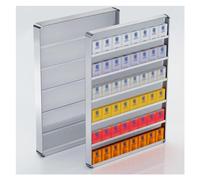 IUBGFTO Présentoir à Cigarettes, séparateur de Porte-Cigarettes en Aluminium, présentoir à Cigarettes Mural à Plusieurs Niveaux pour comptoirs de Vente au détail (Argent 60 x 80 x 3,2 cm)