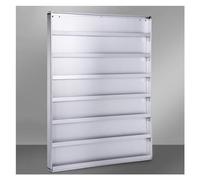 IUBGFTO Présentoir à Cigarettes, Support Mural Multicouche pour Cigarettes, Organisateur d'étagère à Cigarettes de supermarché pour comptoirs de Vente au détail (Argent 100 x 80 x 8,2 cm)