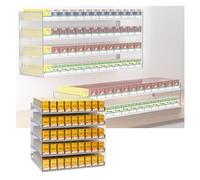 IUBGFTO Présentoir à Cigarettes, Support Mural pour étui à Cigarettes, étagères de présentation hiérarchiques pour Magasin, poussoirs pour Chewing-Gum (Transparent 11,8 x 11,4 x 27,5 Pouces)
