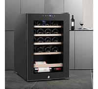 IUBGFTO Réfrigérateur à vin à température constante à Une Porte, Cave à vin indépendante avec Panneau de Commande Intelligent et Porte en Verre, 5-22 ℃, capacité 62 L, 85 W, Silencieux