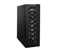 IUBGFTO Réfrigérateur à vin - Refroidisseur à vin Rouge - Refroidisseur à vin Vertical - Mini réfrigérateur à vin Compact autoportant 24 Bouteilles - Refroidissement électronique -60 W