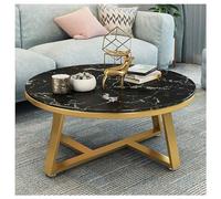 IUBGFTO Table Basse Ronde, Table Basse, Table de canapé, Rangement à 2 Niveaux, Facile à Assembler, Tables Basses pour Salon, Tables Basses pour Salon (D 80CM/31IN)